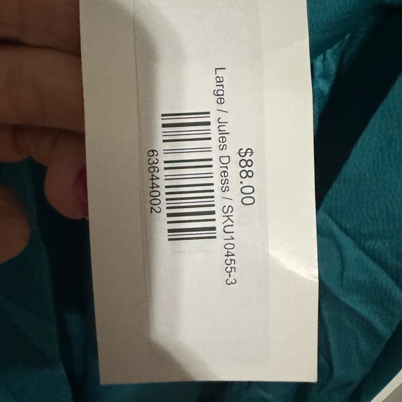 Elegant Teal Midi Dress - new with tags. Flying tomato size large. - Picture 3 of 4